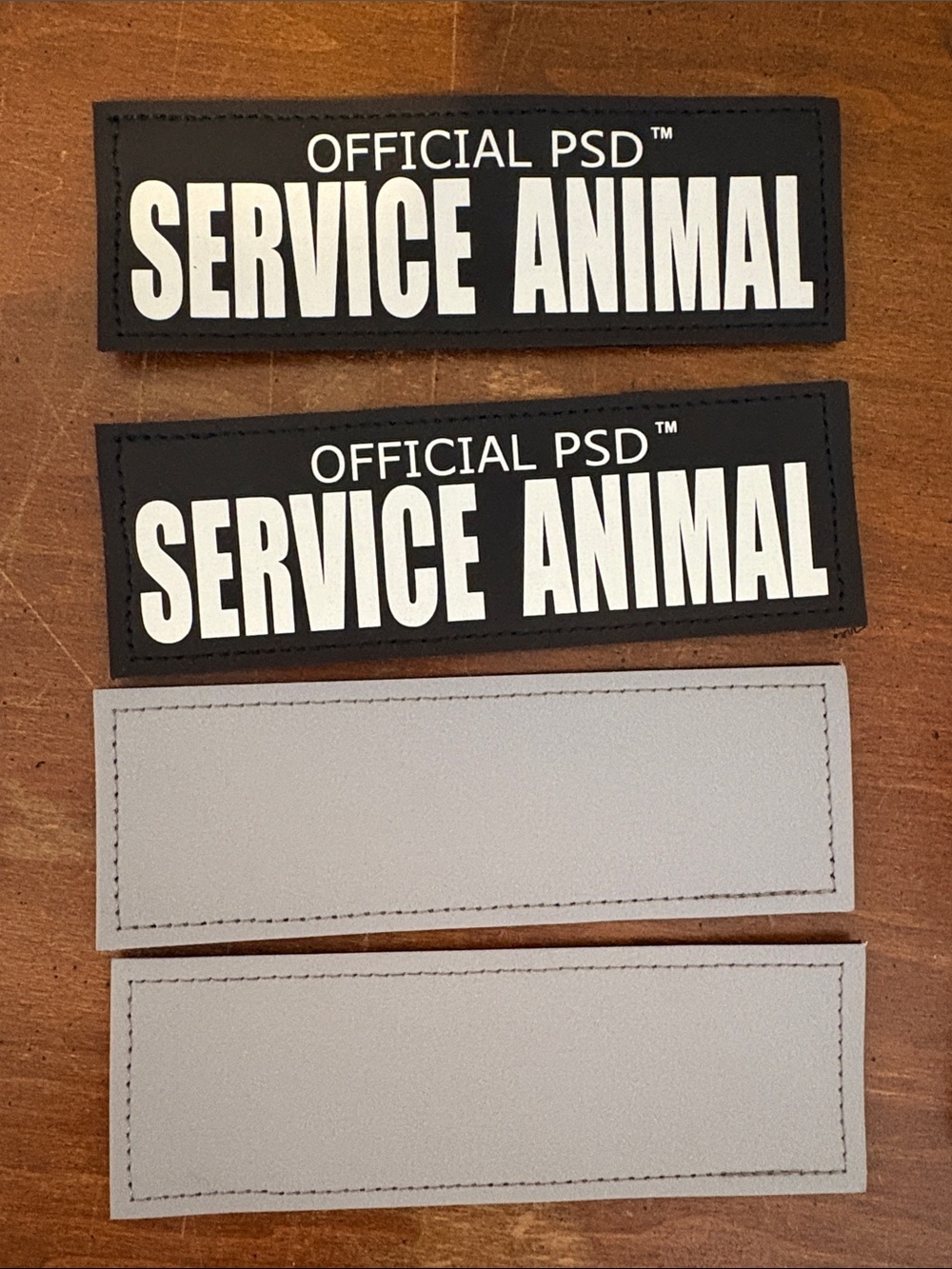 Set of (4) Velcro attachments for animal vest.